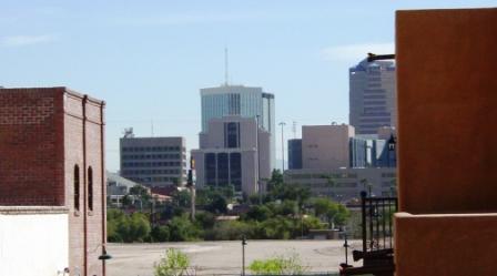 view of downtown
